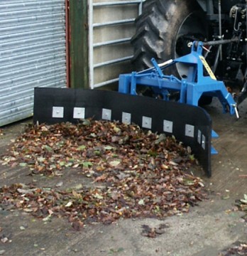 Fleming Agri Galvanised Big Blue All Rubber Scraper